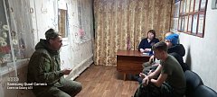 Встреча с участником СВО прошла очень тепло
