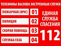Телефоны экстренных служб