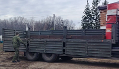 Волонтеры «За наших Краснопартизанский район» отправили на СВО крупногабаритные стройматериалы