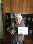 Краснопартизанцы - участники акции "Красная гвоздика"