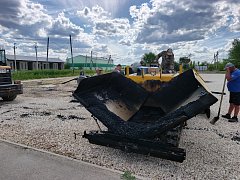 На территории у ФОКа «Степняк» идет завершающий этап работы