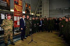 Продолжаются встречи Губернатора с мобилизационными бойцами 
