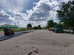 На территории у ФОКа «Степняк» идет завершающий этап работы