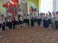 В детском саду "Малыш"  провели ряд  патриотических мероприятий для детей