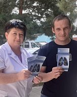 Сотрудники кабинета профилактики ГУЗ СО "Краснопартизанская РБ' провели профилактическое мероприятие, направленное на борьбу с курением