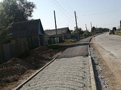 Улица Торговая преобразилась благодаря  новому тротуару