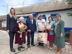 Ветеранов Краснопартизанского района поздравили  с наступающим Днем Победы