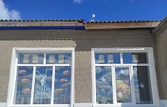 В Раздольном украсили окна ко Дню Победы