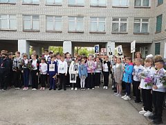 Школьники приняли участие в мероприятии к 9 Мая