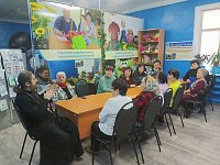 В КЦСОН организована встреча получателей услуг и настоятеля храма - отца Александра