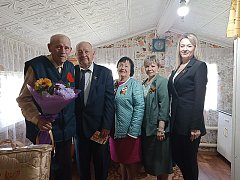 Ветеранов Краснопартизанского района поздравили  с наступающим Днем Победы