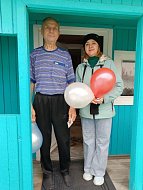 Сотрудник библиотеки села Милорадовка провела поздравительную акцию